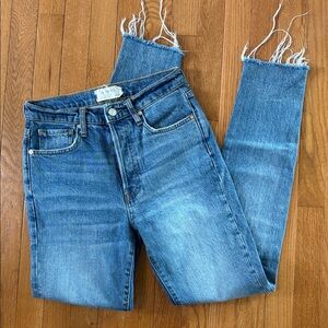 Free People High Rise Jeans Size 26 Buttonfly